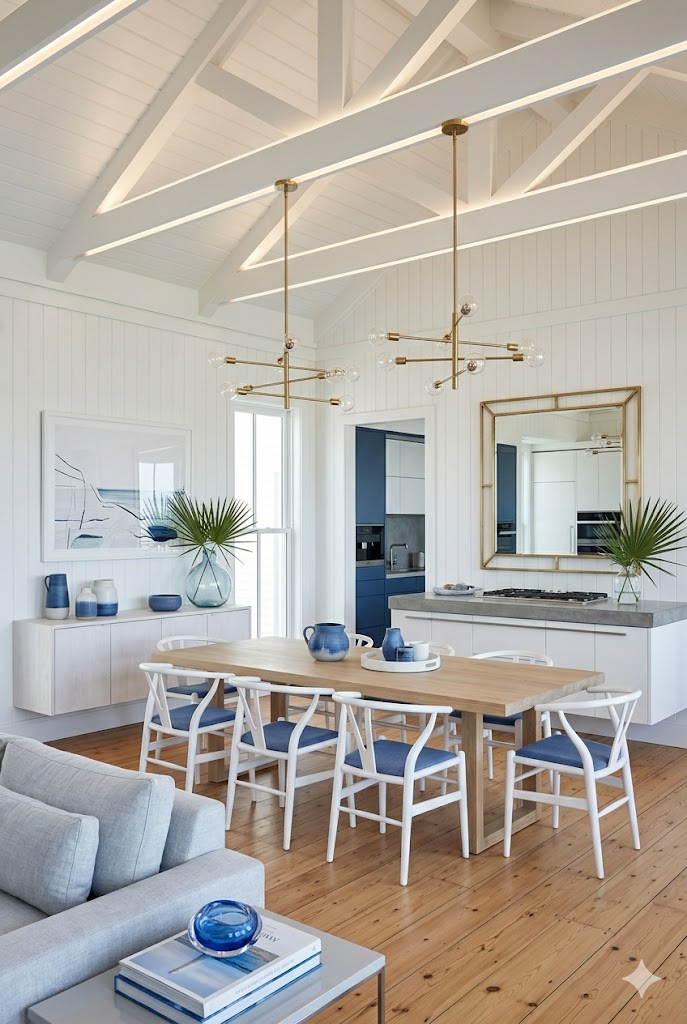 Modern Cape Cod house interior