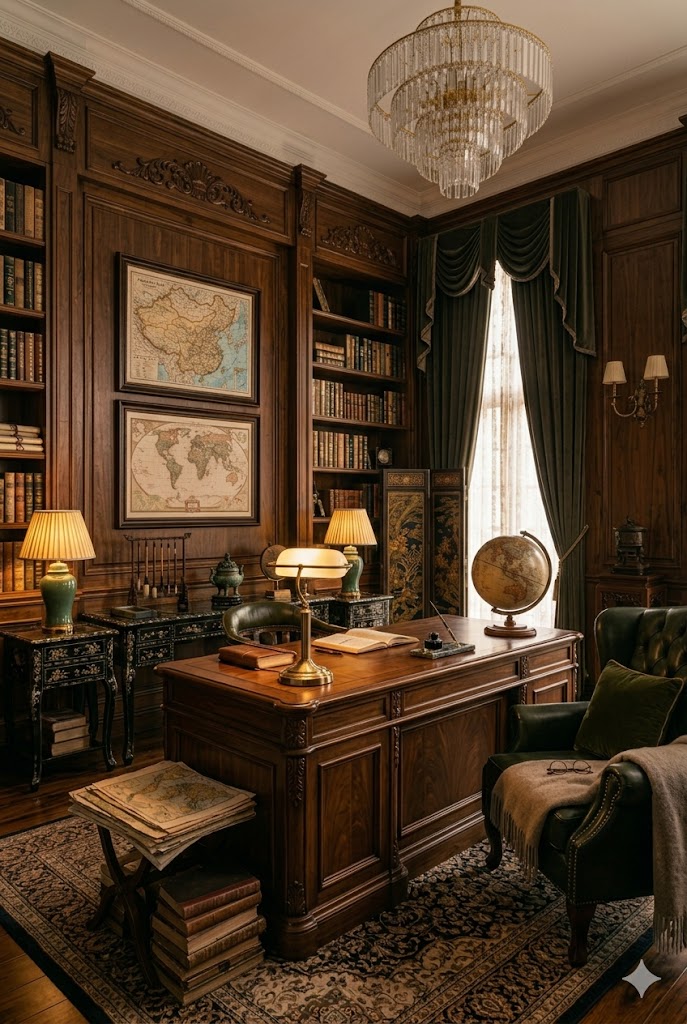 Elegant Tea Corner of a Republican era shanghai interior design ideas