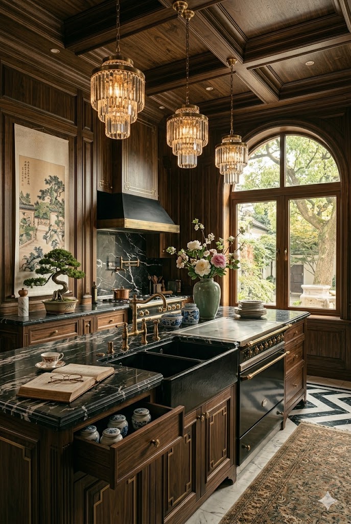Art Deco Kitchen of Shanghai interior design