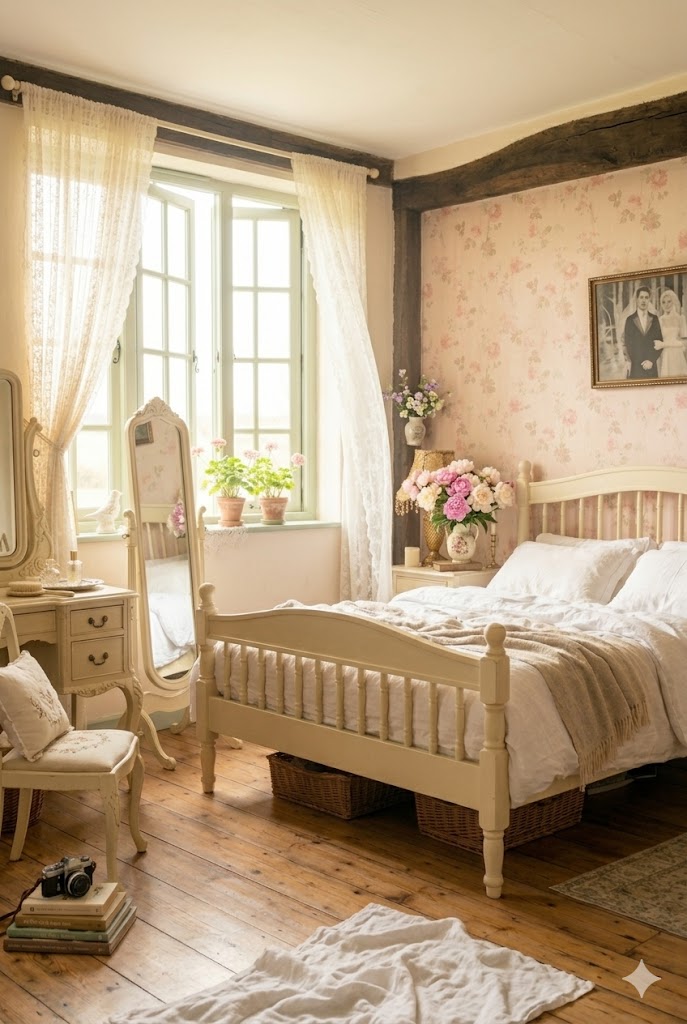 Romantic Cottagecore Bedroom
