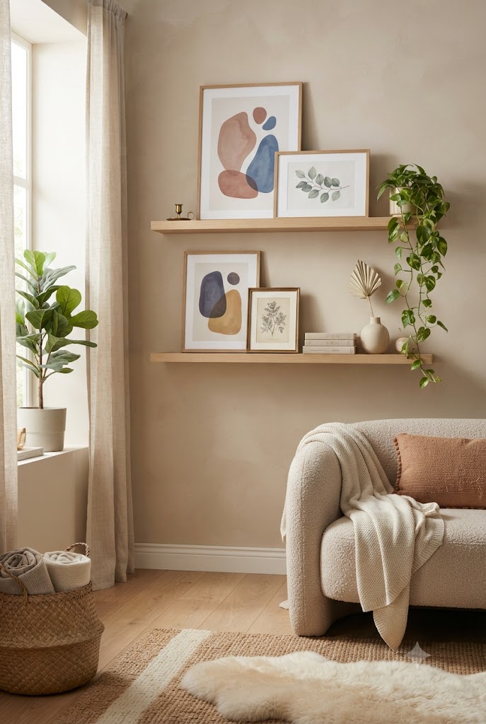 Picture Ledge Display Gallery Wall Layout