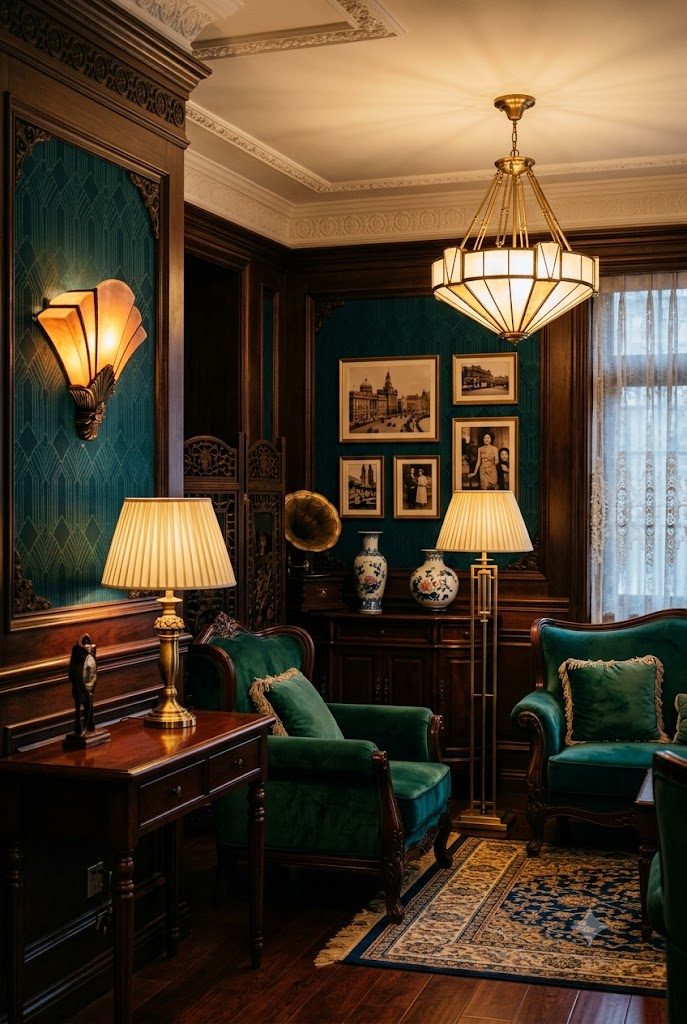 1930s Shanghai interior design living room