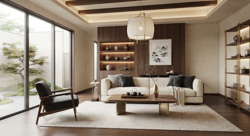 Modern Sophisticated Color Combinations of Asian home