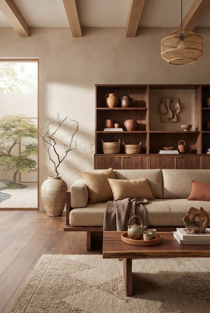 Earth-inspired Asian interiors