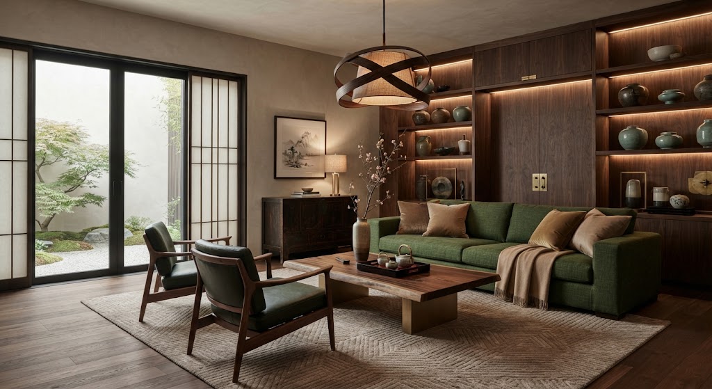 Earthy Color Combinations of Asian home