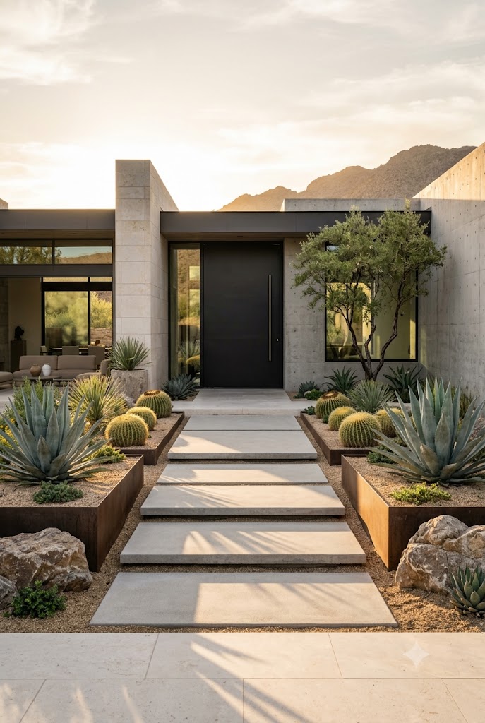 Sculptural Entrance Garden