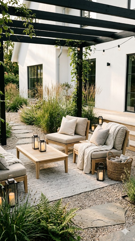 Cozy Scandinavian Outdoor Seating