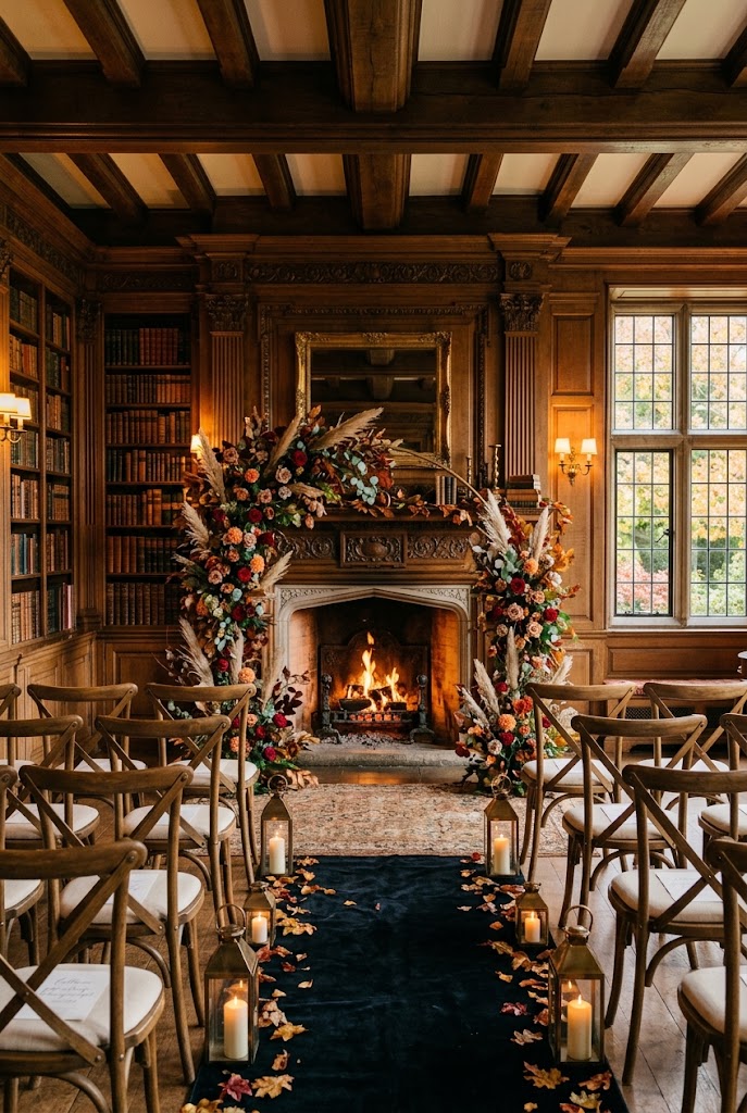 Autumn Micro wedding indoor venue