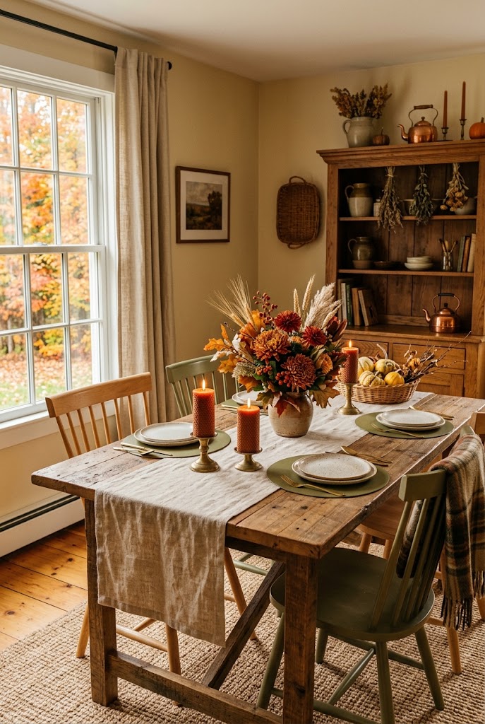 Fall Color Palettes dining room